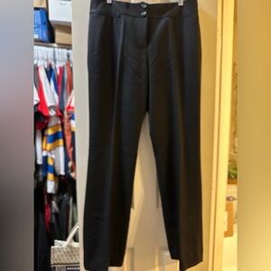 Tahari black wide leg tummy control pants size 12